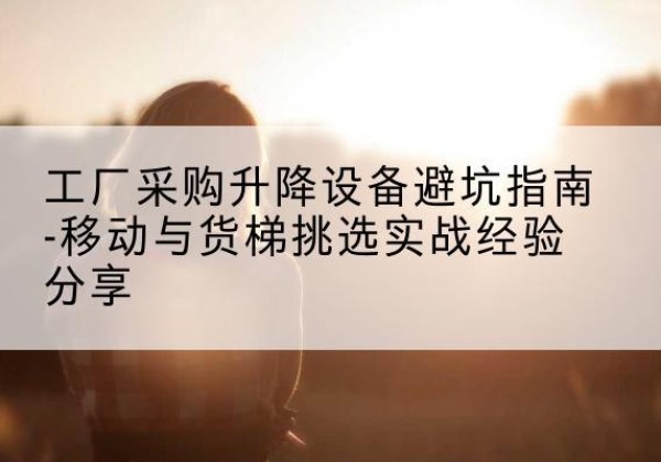 宁晋移动式升降机怎么选-工厂采购升降设备避坑指南-移动与货梯挑选实战经验分享